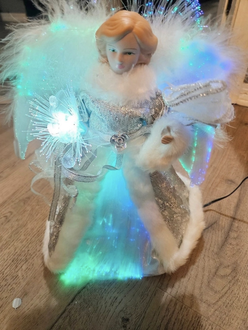 Set of Fine Porcelain Lightup Angels